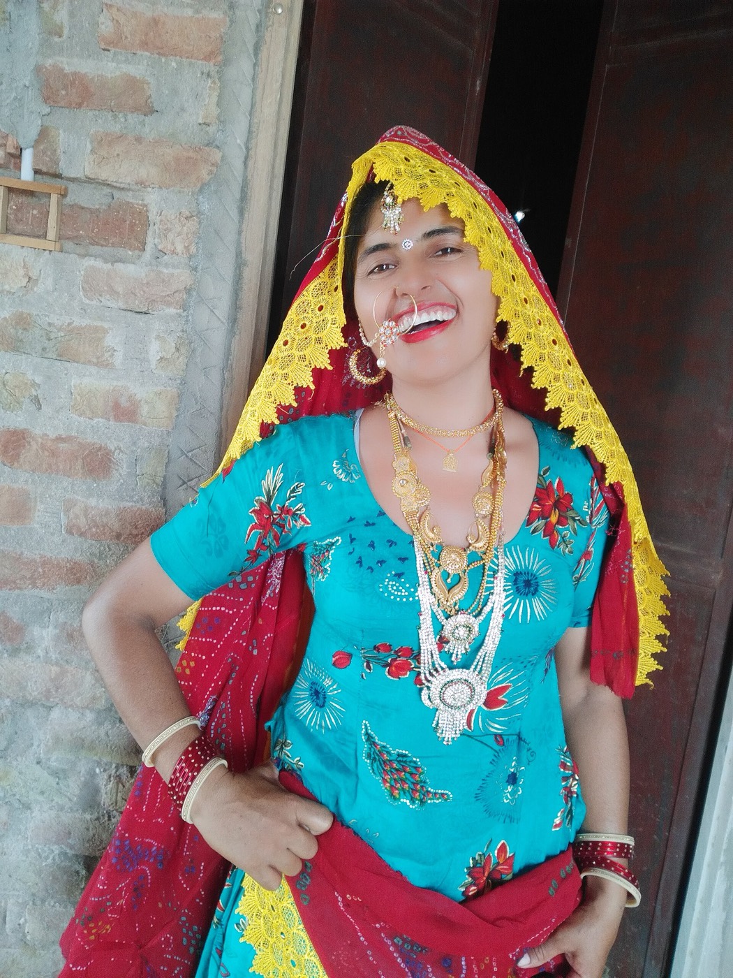 Rajasthani dress — colour against the desert.