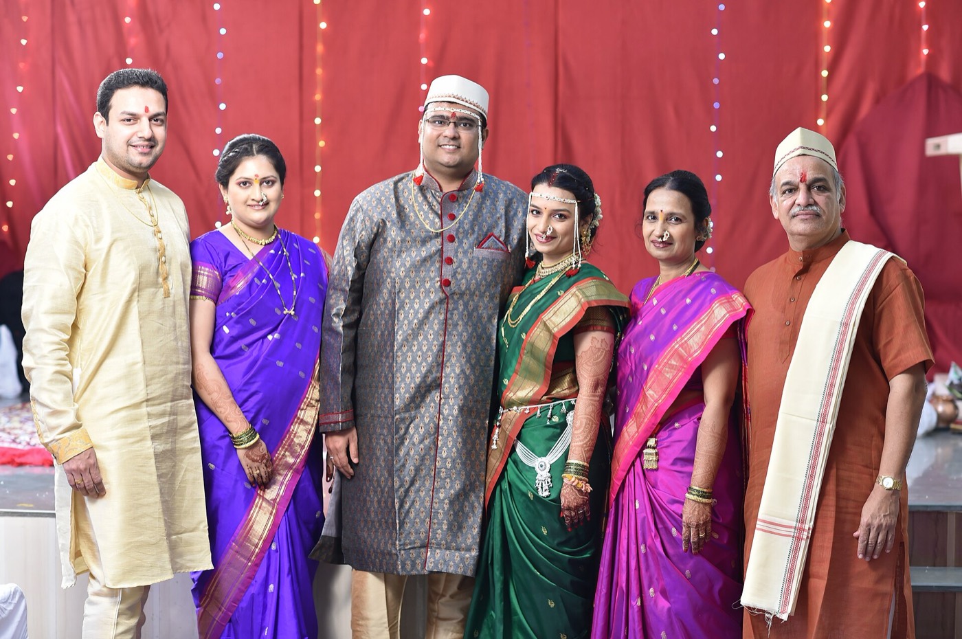 Marathi dress — the architect Arjun's own people.