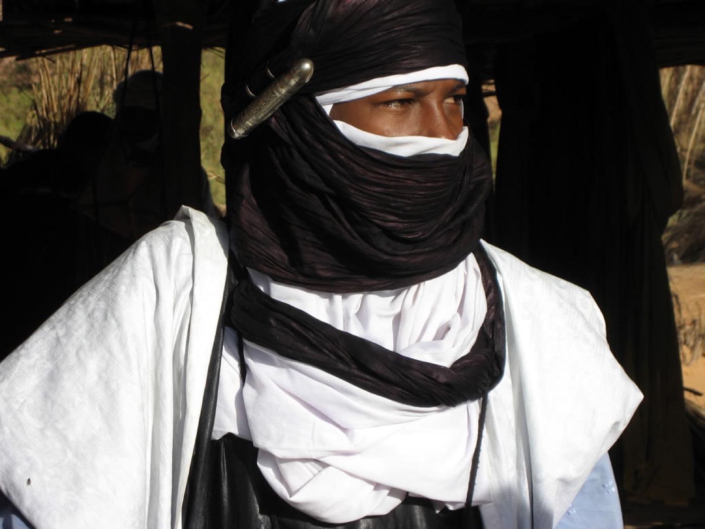 The Tuareg veil — the desert's own people.
