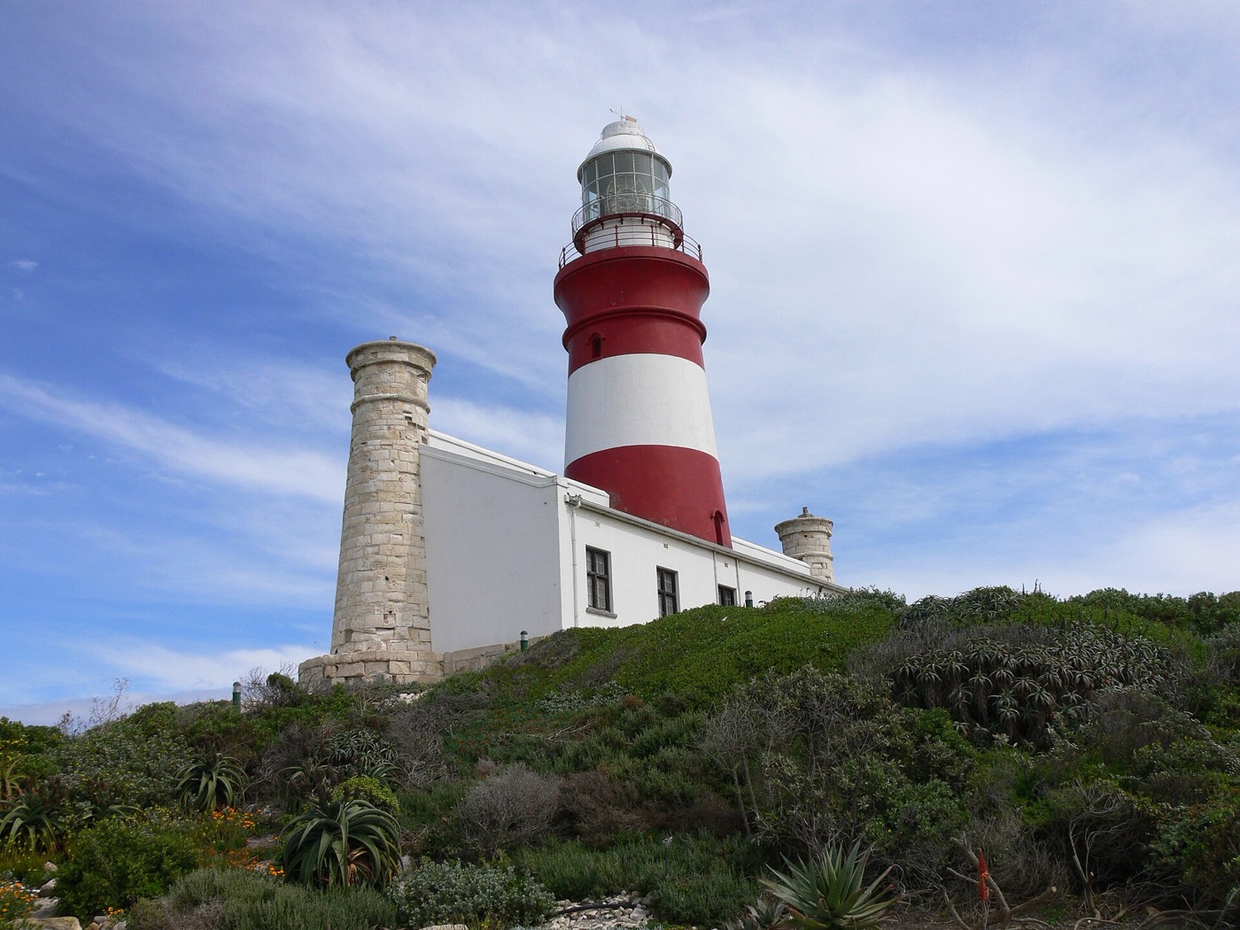 Cape Agulhas — the true southern tip of Africa, where the bearing runs off the map.