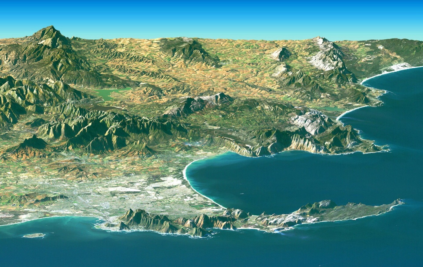 Stilbaai — the dunes where the mark turned up in the raking light.