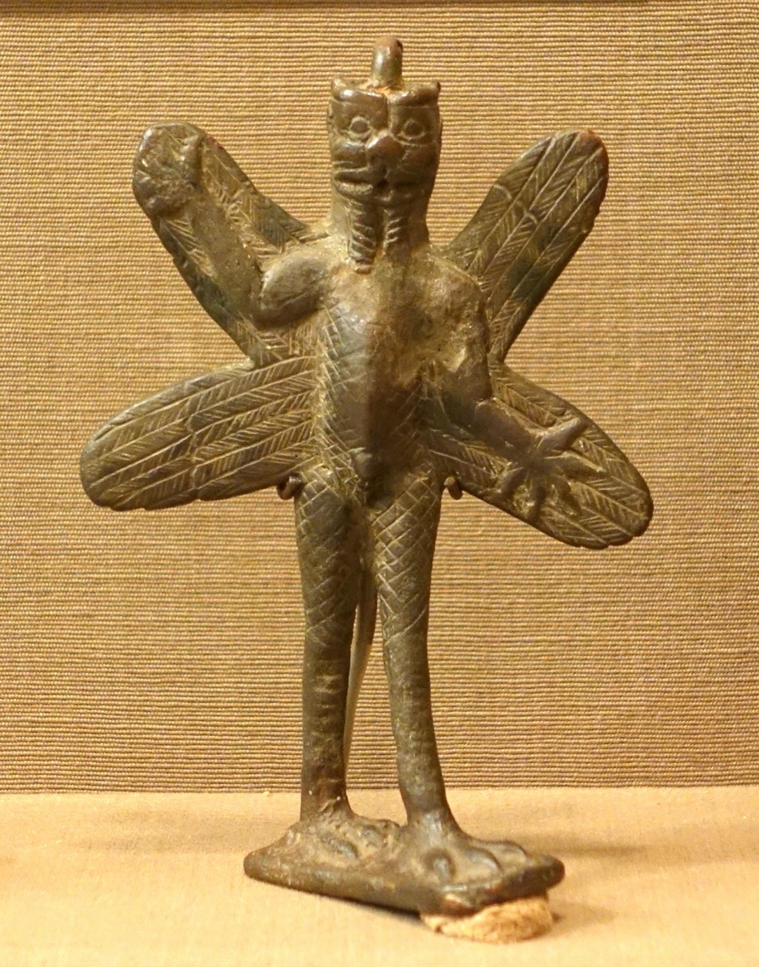 Bronze figurine of the demon Pazuzu, Oriental Institute Museum